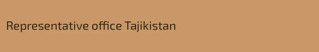 Representative office Tajikistan